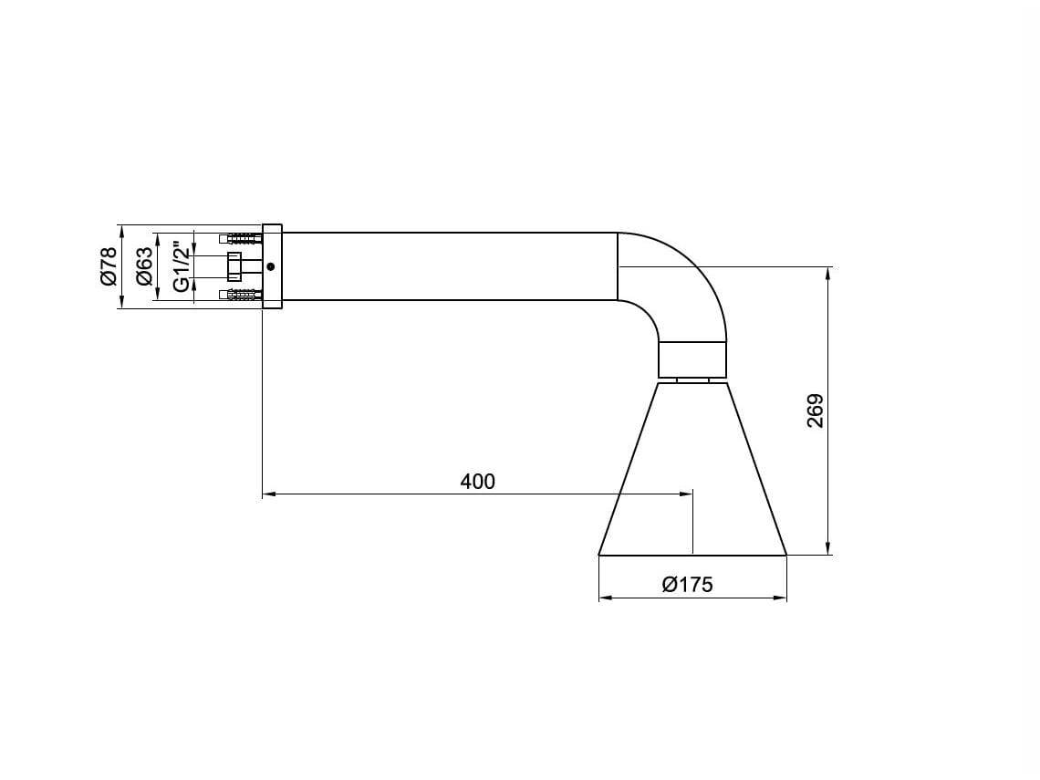 Смеситель для душа из нержавеющей стали JEE-O конус ARCH-00103219 - Вид №2
