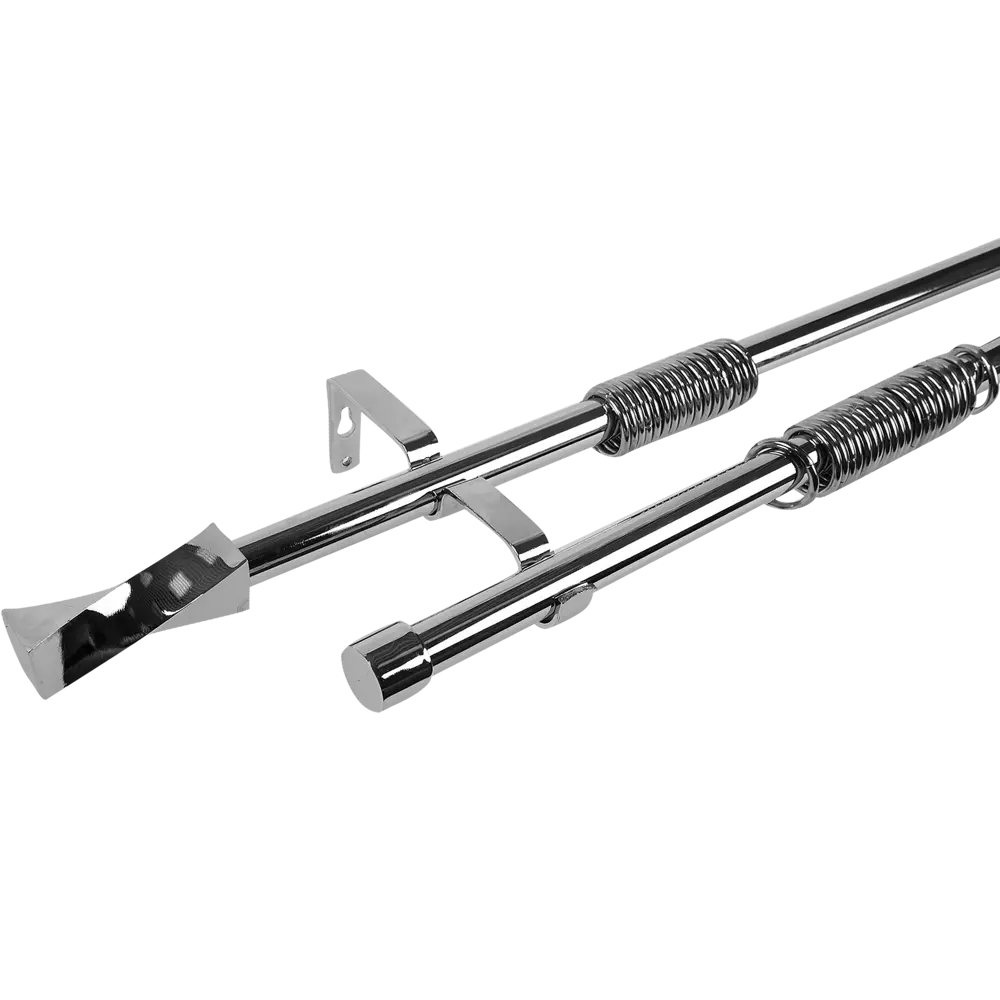 Карниз двухрядный Вихрь раздвижной 160-300 см цвет хром INSPIRE STLM-2078958