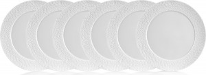 10664336 Meissen Набор из 6 тарелок десертных Meissen "Королевский цвет. Белый бисквит", 22см Фарфор
