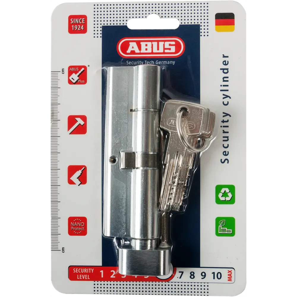 Цилиндр дверной ABUS KD6N с защитой от взлома, ключ-вертушка 82441720 STLM-0027388 - Вид №2
