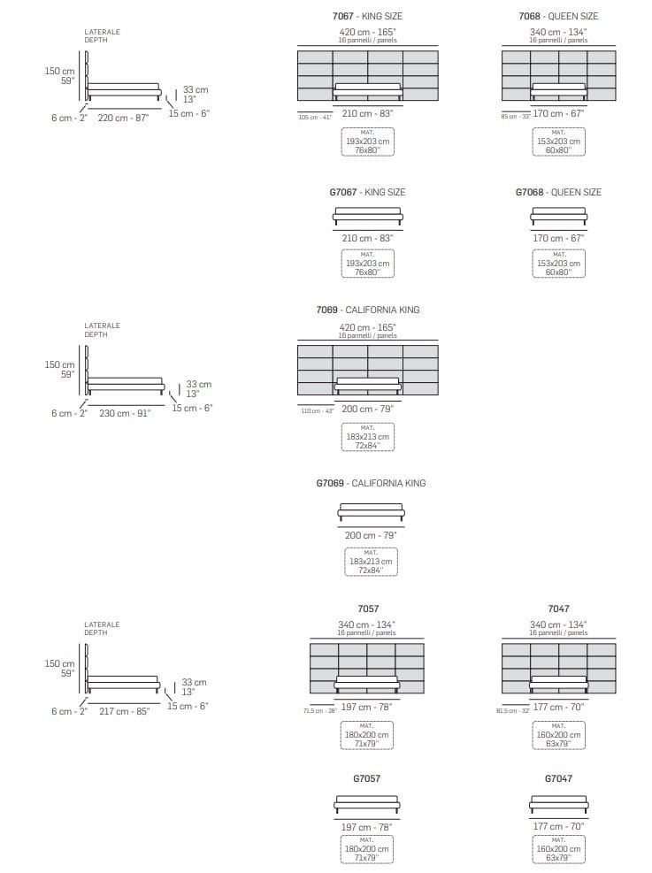 Двуспальная кровать из ткани с высоким изголовьем NICOLINE DALIA ARCH-00115361 - Вид №3