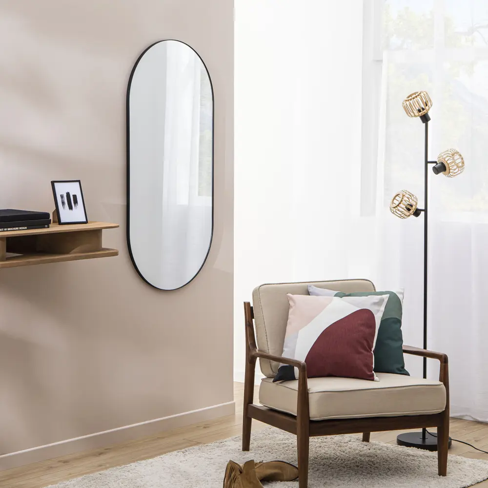 Зеркало декоративное Inspire Oblong 60x120 см цвет черный STLM-2052769 - Вид №12