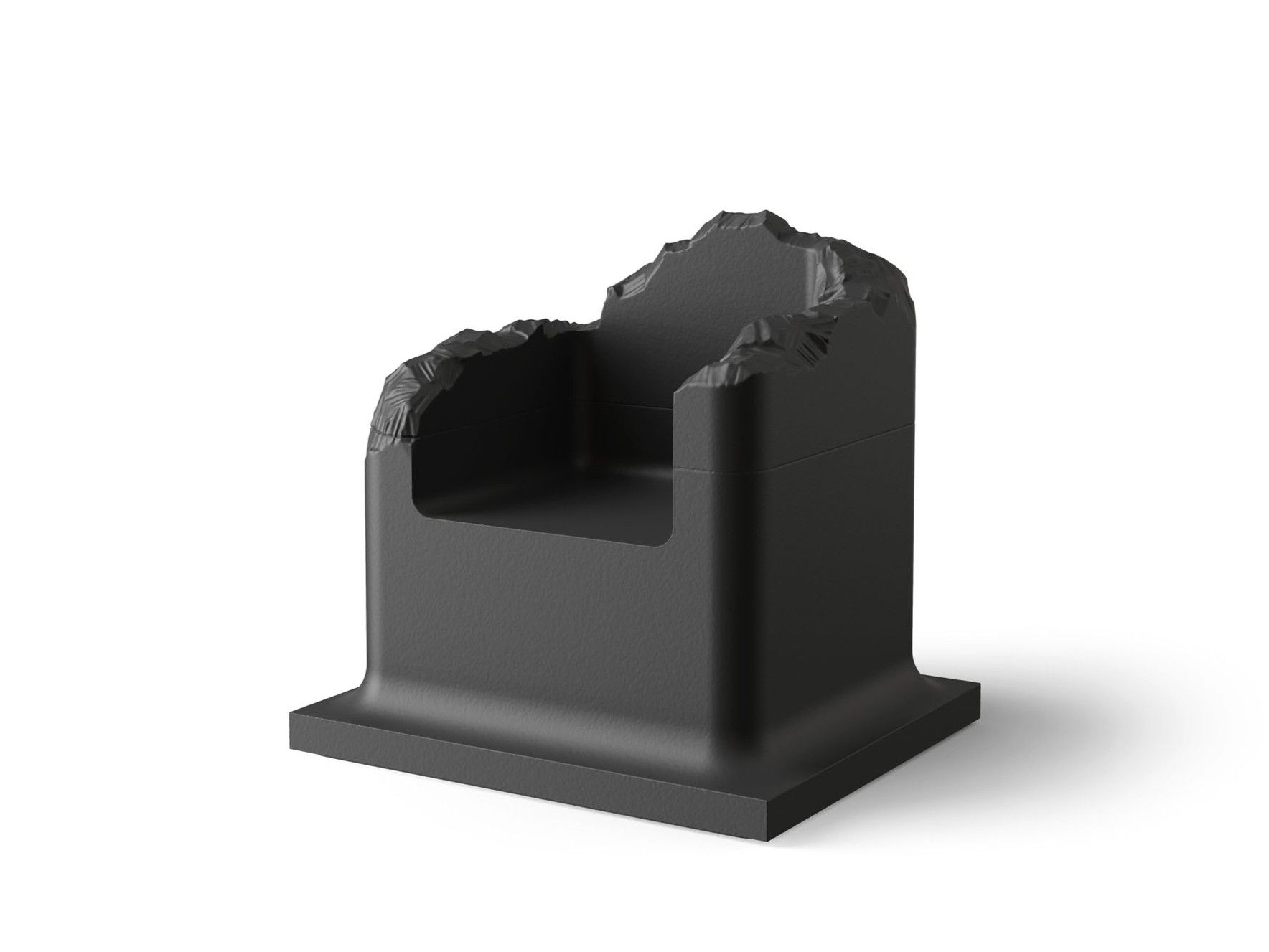 Кресло из пенополиуретана с подлокотниками Gufram The sculpted series ARCH-00111934