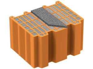 Теплоизоляционный кирпичный блок