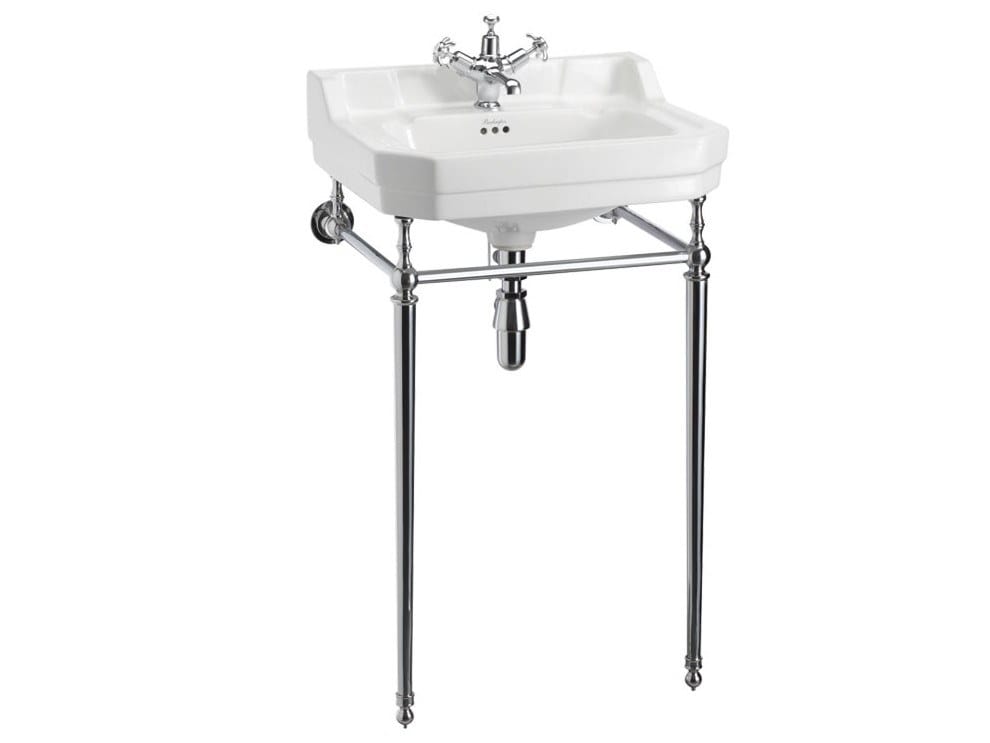 Консольный умывальник из стекла с переливом Burlington Эдвардианская ARCH-00052746 - Вид №1