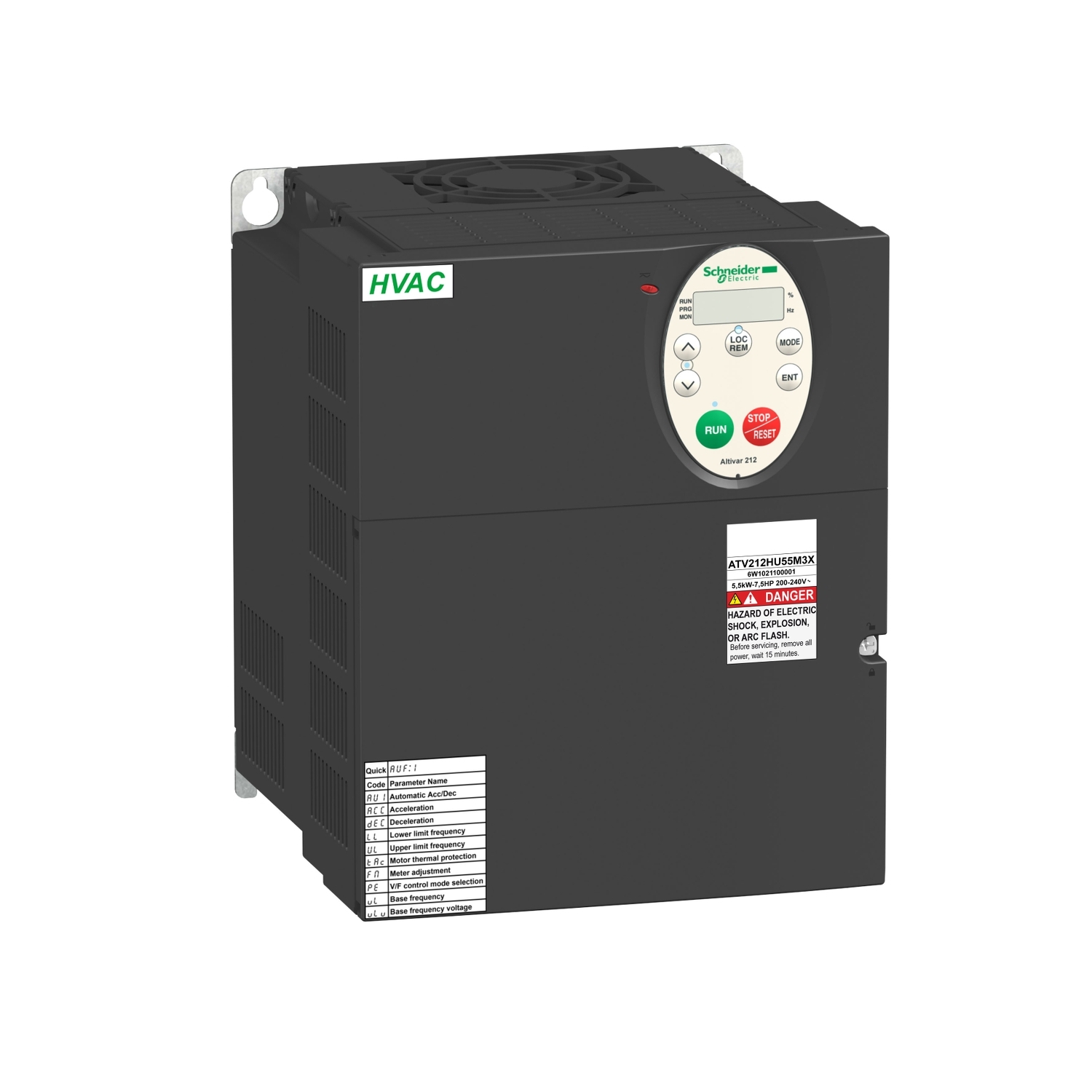 ATV212HU55M3X ПРЕОБР ЧАСТОТЫ ATV212 5,5 КВТ 240В IP21 Schneider Electric ПЧ 0-90кВт Altivar Process/212/340/61/71 