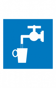 68679 Знак "Питьевая вода"  Указательные знаки размер 100 х 100 мм
