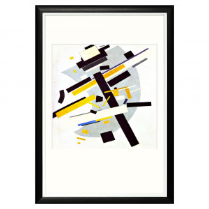 896513181_1818 Арт-постер «Supremus №58, желтое и черное» Object Desire