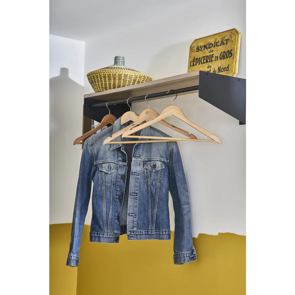 Плечики для одежды KONSENSA 44.5 см дерево цвет натуральный 8 шт Плечики деревянные STLM-2108418 - Вид №4