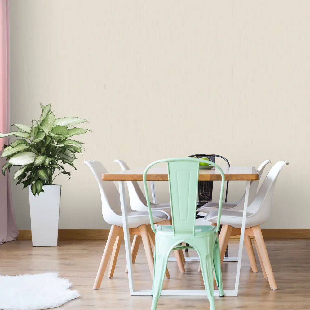 Обои флизелиновые Wallfashion Plain Murals бежевые 0.53 м 1302 STLM-2156774 - Вид №3