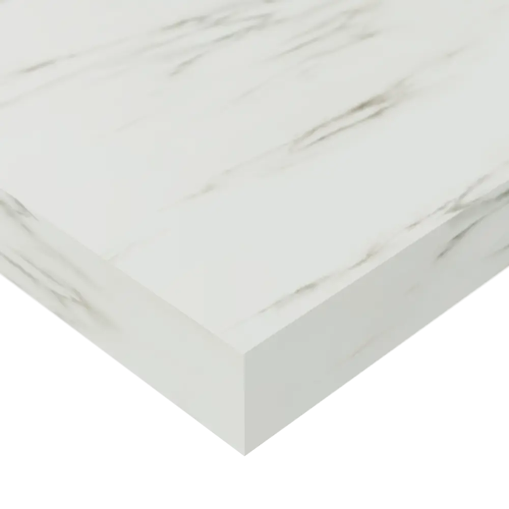 Полка настенная Spaceo White Marble 60x23.5 см МДФ цвет белый мрамор STLM-2108223 - Вид №2