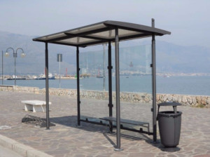 Навес из оцинкованной стали