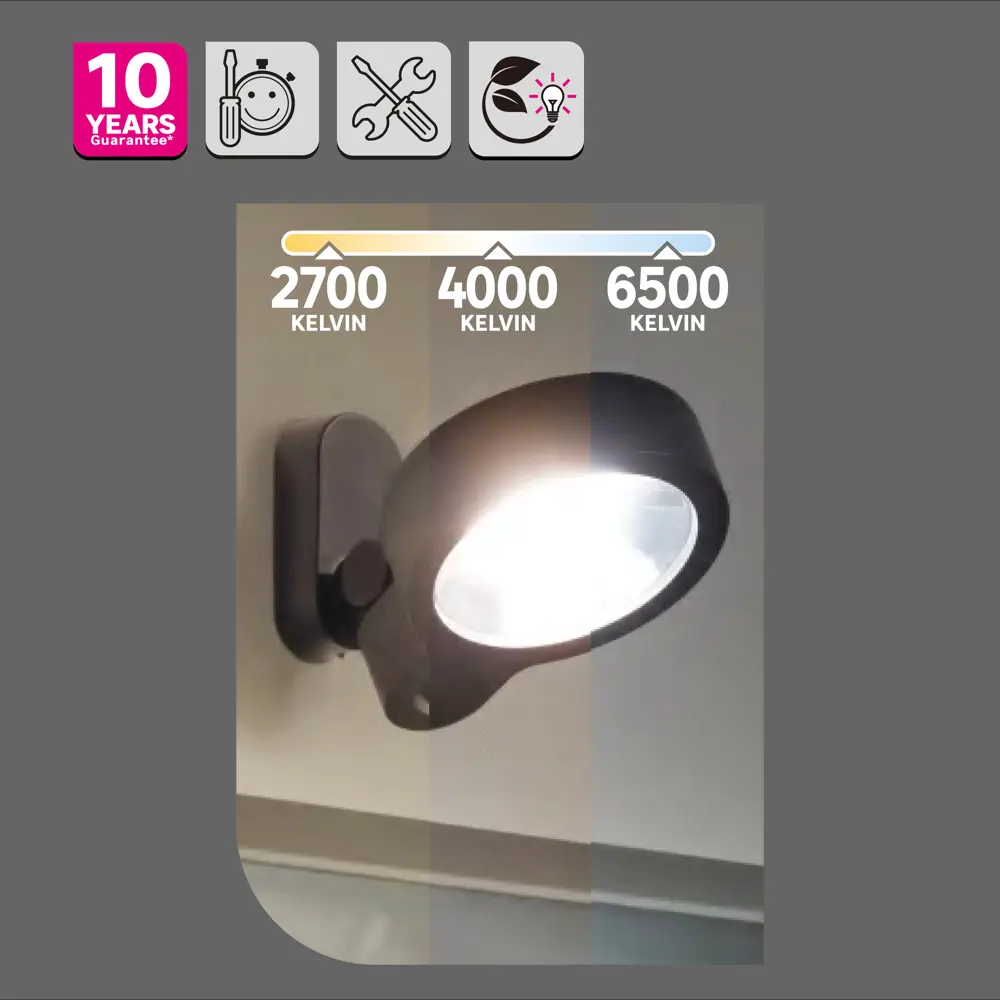 Прожектор светодиодный уличный SMD Inspire «Foggy» 30 Вт 6500К IP44 регулируемый белый свет STLM-2059607 - Вид №14