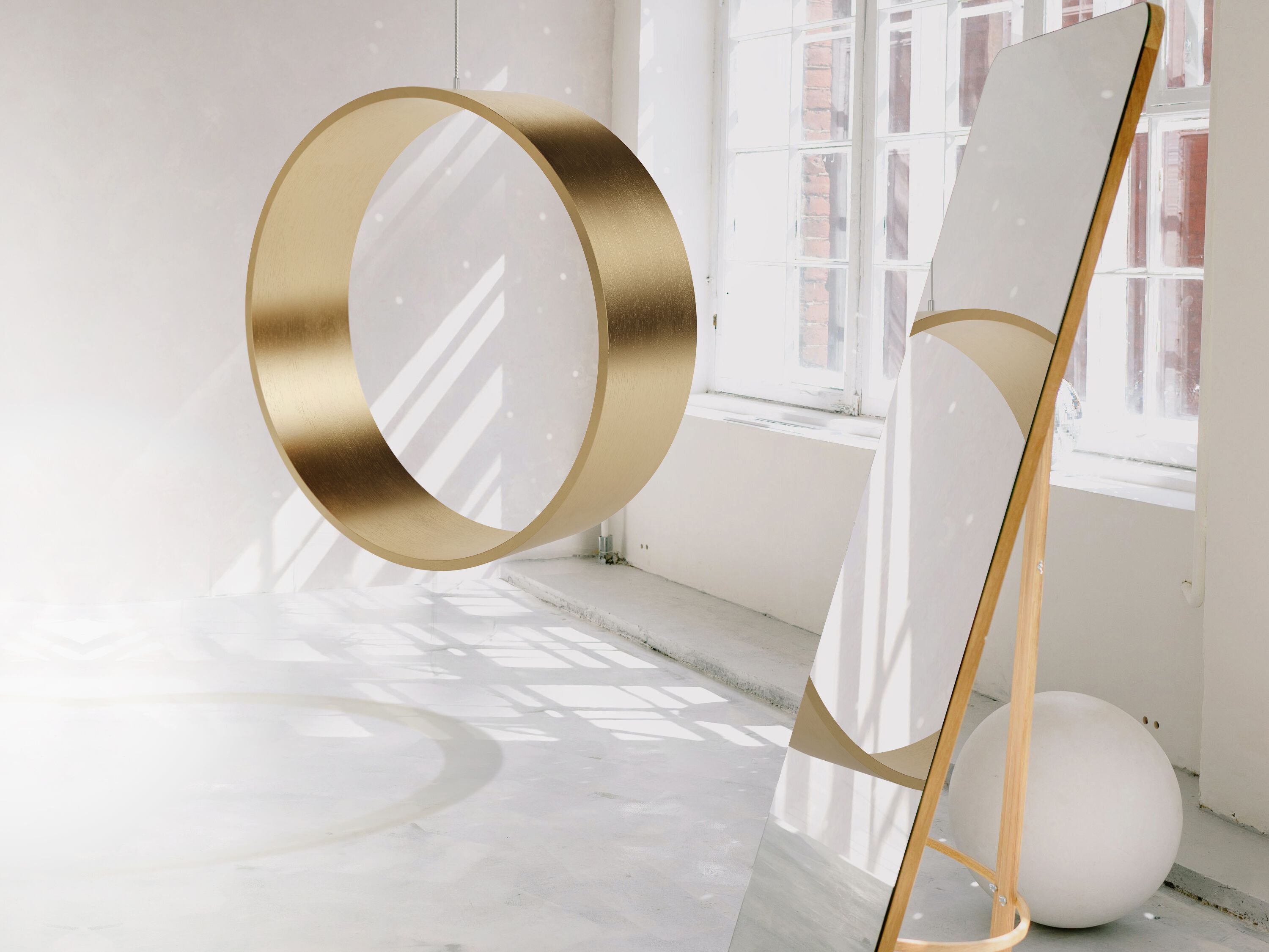 Внутреннее кресло в золотой жидкой отделке Iwona Kosicka Design SWING N.3 ARCH-00049885 - Вид №3