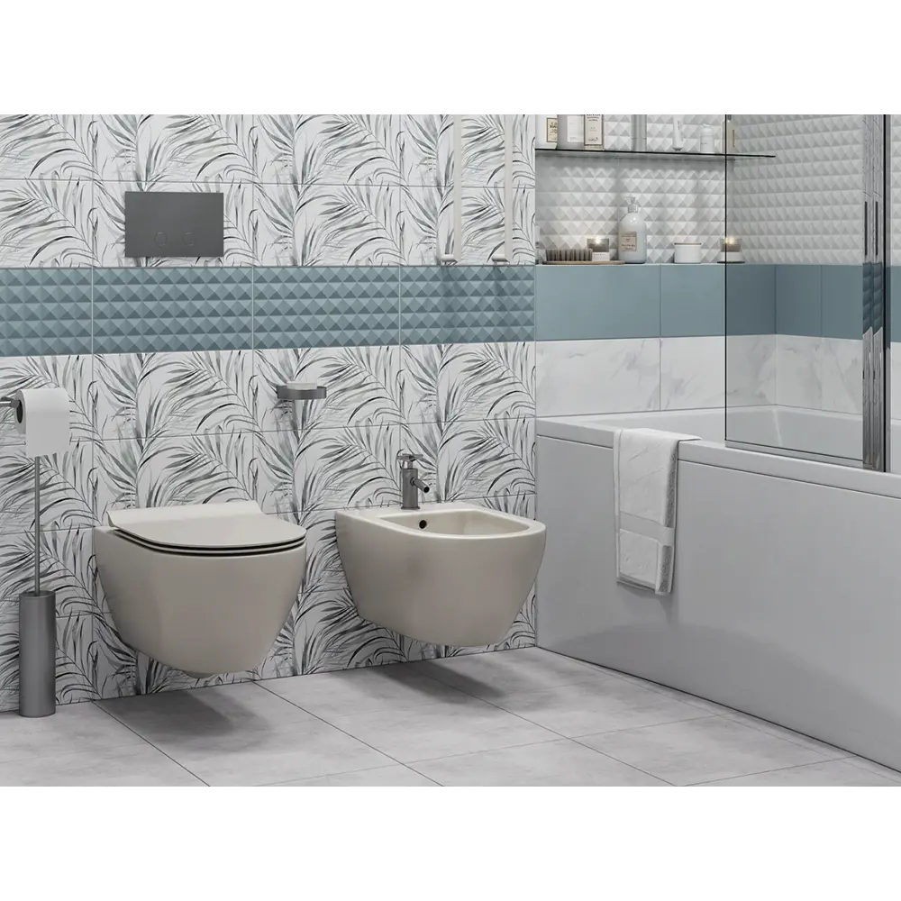 Плитка настенная Culto Asana Mint 20x40 см 1.2 м² цвет ментоловый STLM-2164846 - Вид №5