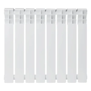 Радиатор секционный Zerten Eco 500/80 8 секций боковое подключение биметалл белый