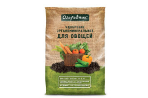 16256104 Удобрение сухое органоминеральное 0.9 кг для овощей в пеллетах Уд0101ОГО05 Огородник