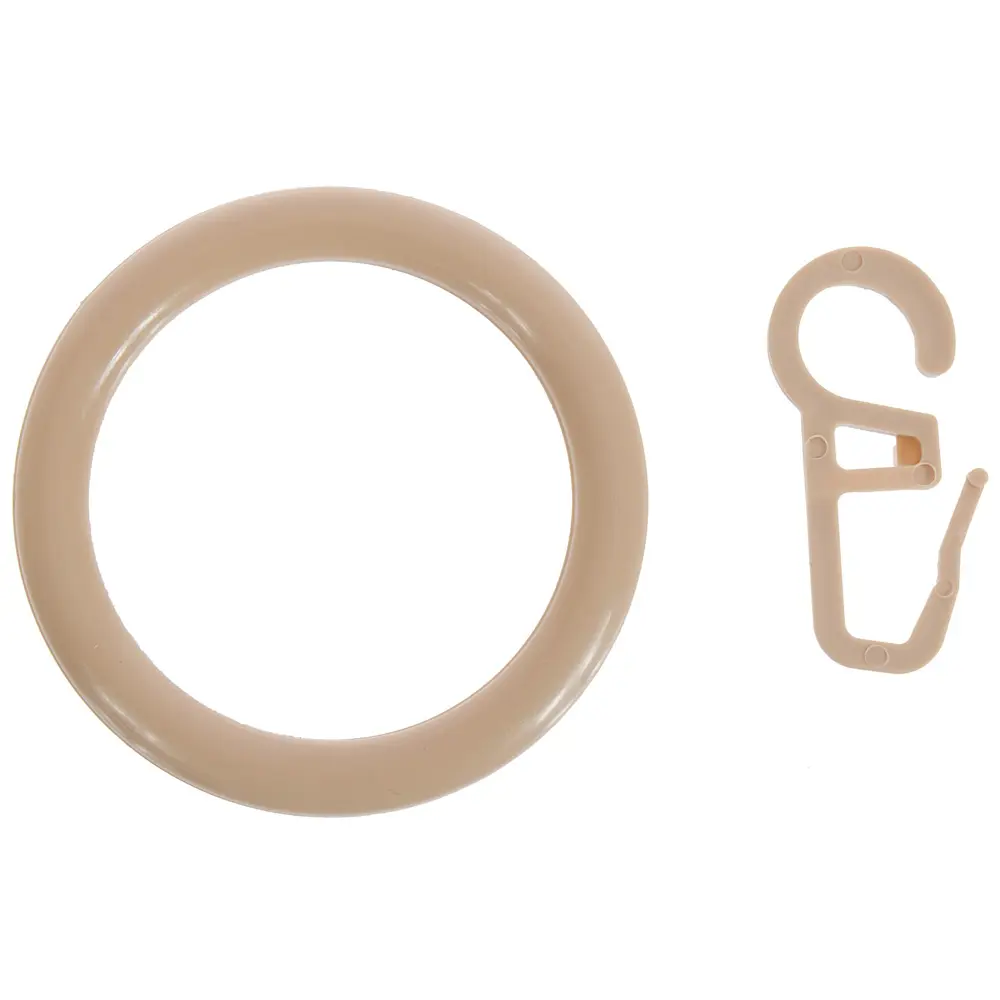 Кольца с крючками  28 мм цвет бук, 4 шт Santreyd STLM-2094591