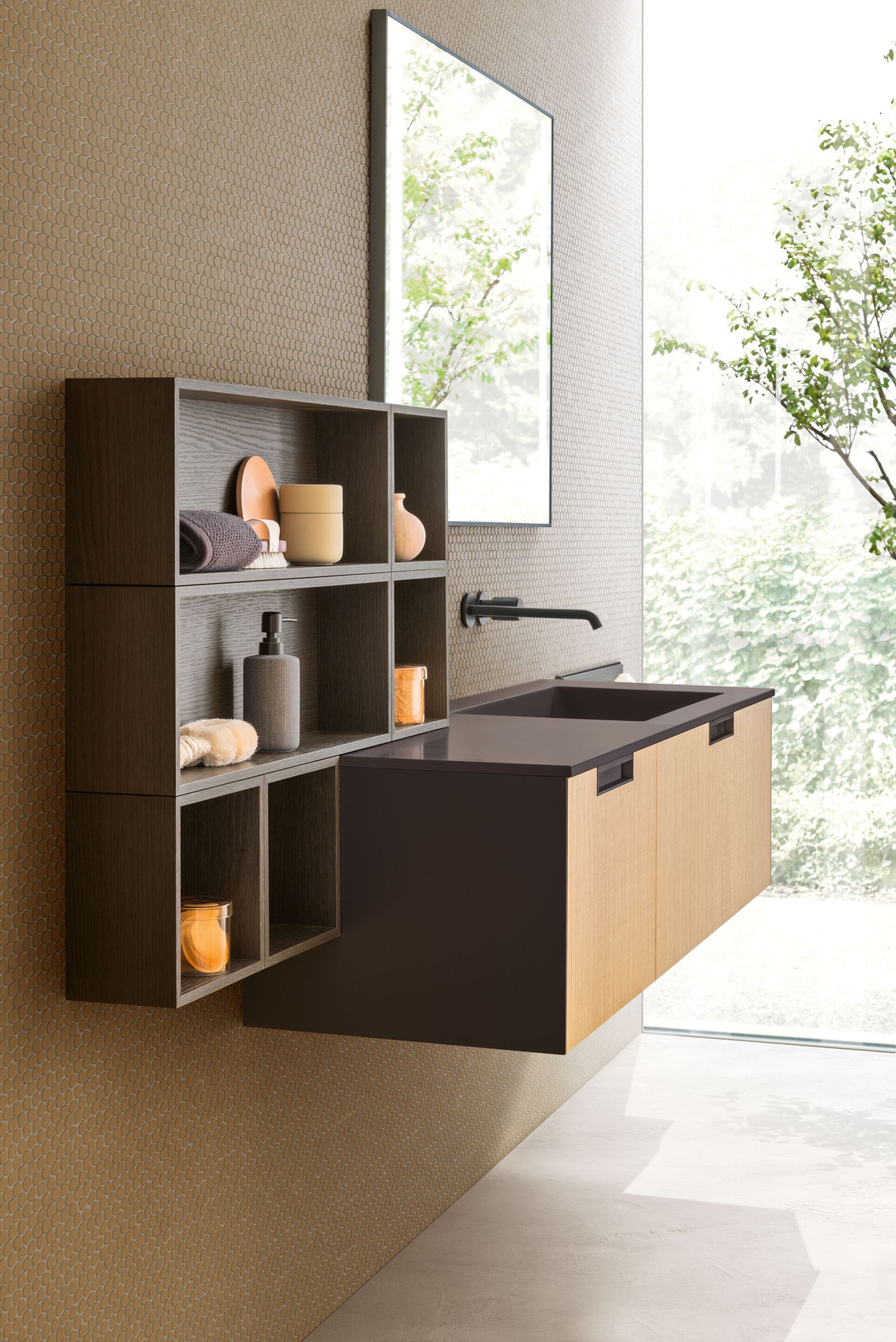 Термо текстурированный подвесной умывальник ARBLU Dress System ARCH-00138941 - Вид №3