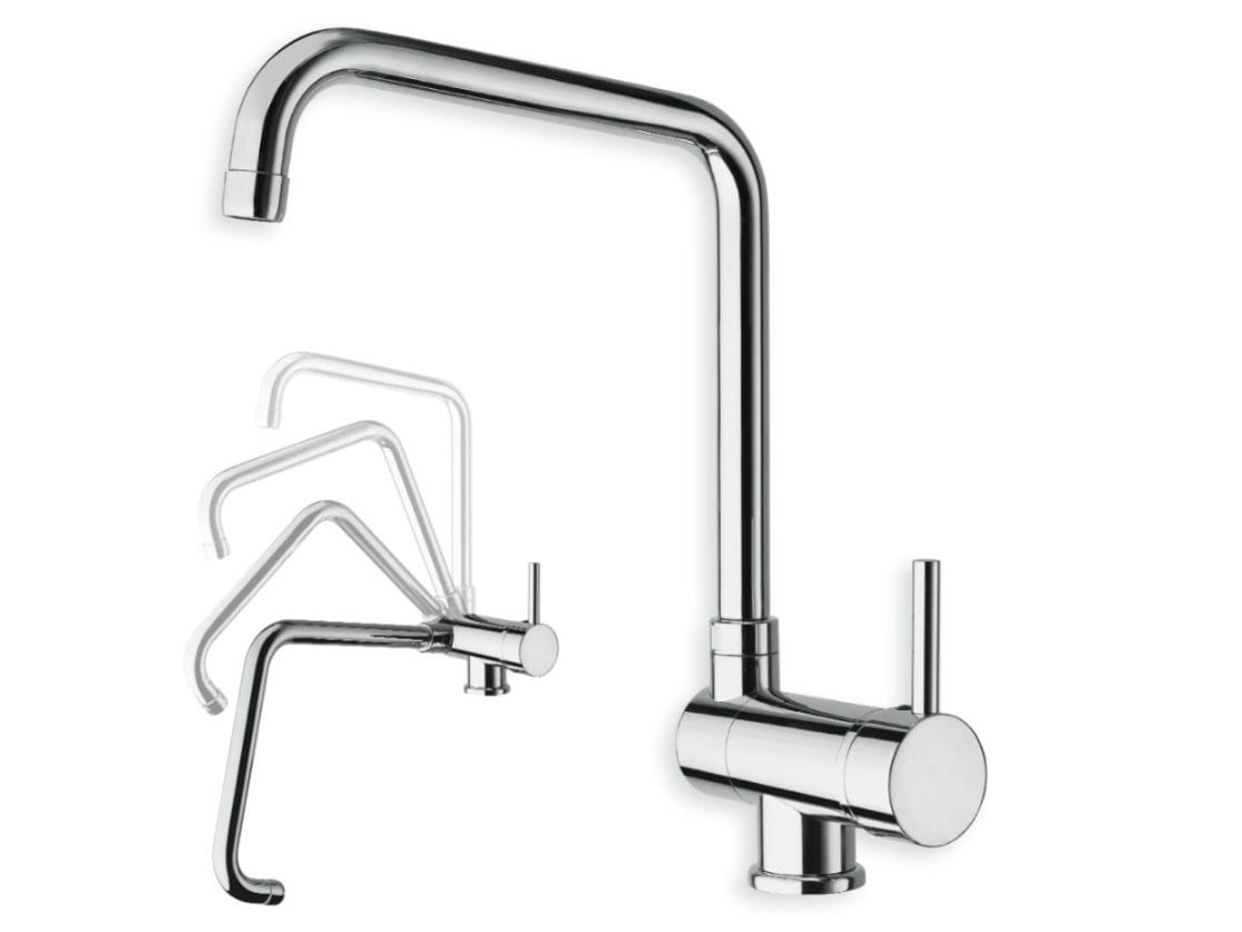 Однорычажный смеситель для кухни с поворотным изливом CRISTINA Rubinetterie кухня-современная коллекция ARCH-00132599 - Вид №1