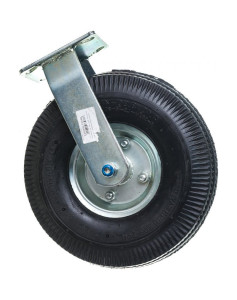 90669154 Пневматическое колесо PRF 85 поворотное без тормоза с площадкой Ø266 мм 130 кг резина STLM-0331195 А5