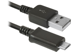 16125405 USB кабель USB08-03H USB2.0 AM-MicroBM, 1.0м пакет 87473 Defender
