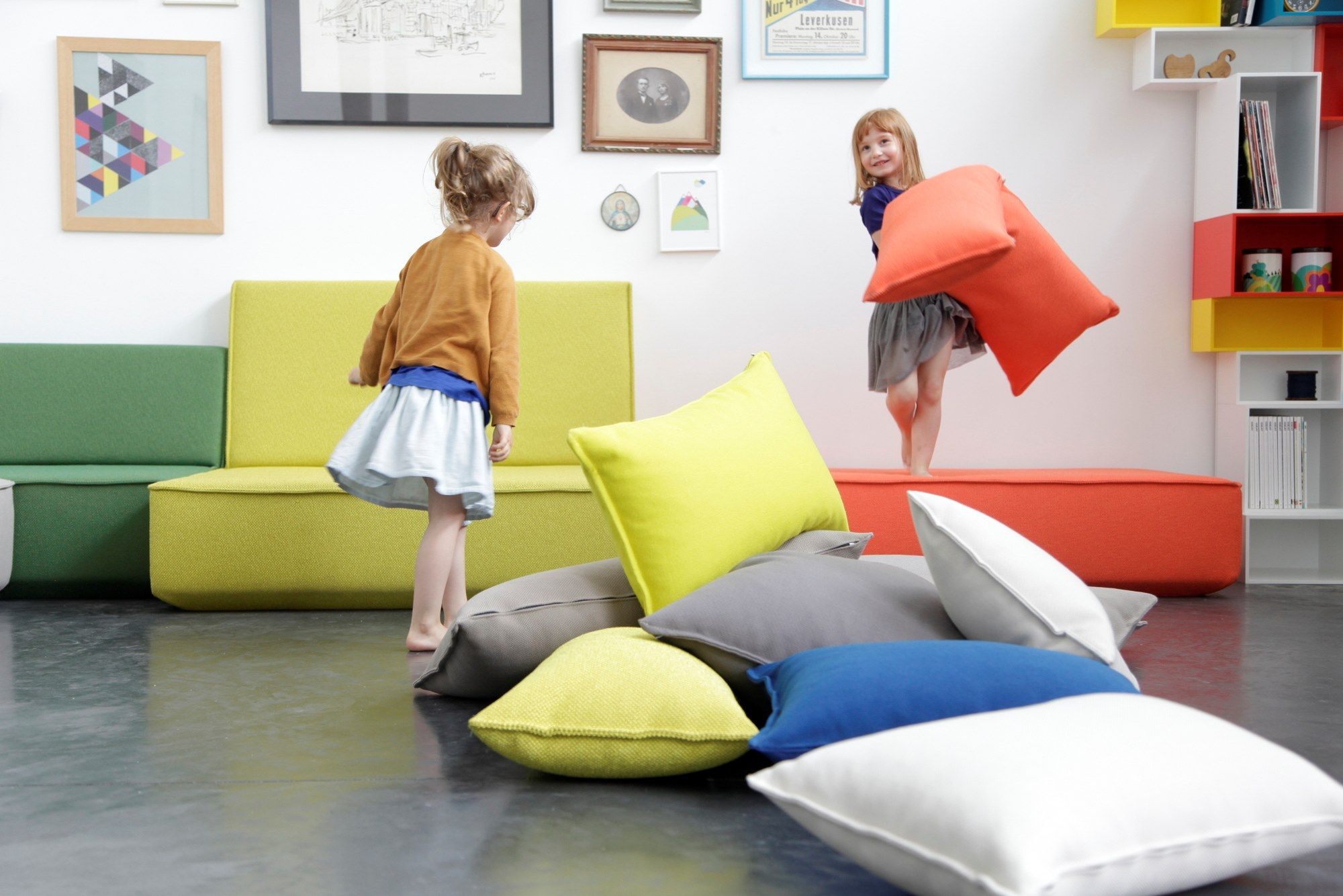 Модульный прямоугольный пуф из ткани Cubit by Mymito ARCH-00027759 - Вид №23