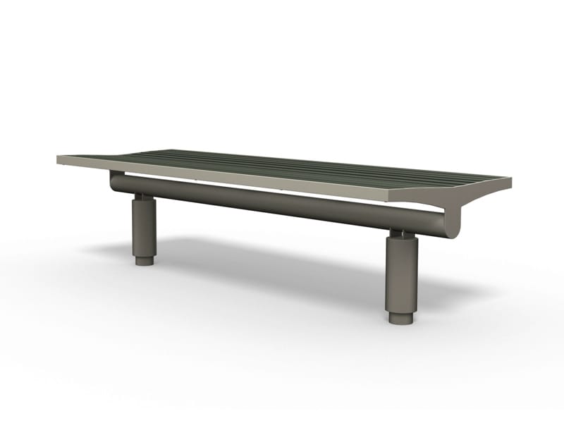 Скамейка из нержавеющей стали и ПЭТ без спинки BENKERT BANKE Comfony ARCH-00000302 - Вид №1