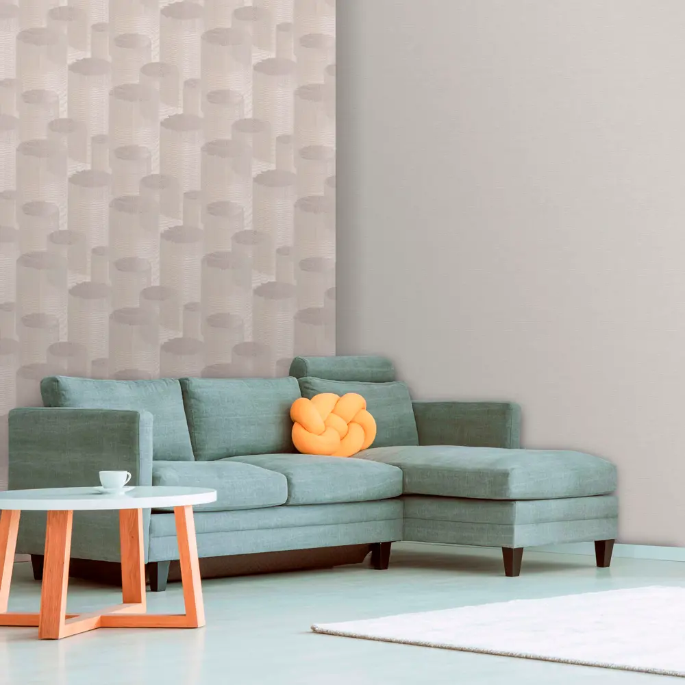 ОБОИ 1,06Х10М ФЛИЗ FLOW БЕЖ OR8023-01 ORNAMY STLM-2132448 - Вид №4