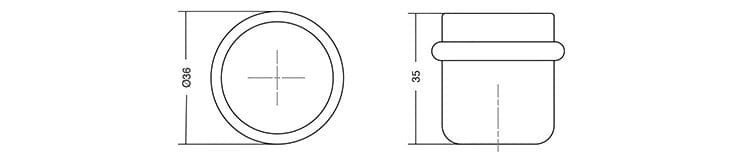 Дверной стопор в Замаке Viefe Luv ARCH-00113876 - Вид №3