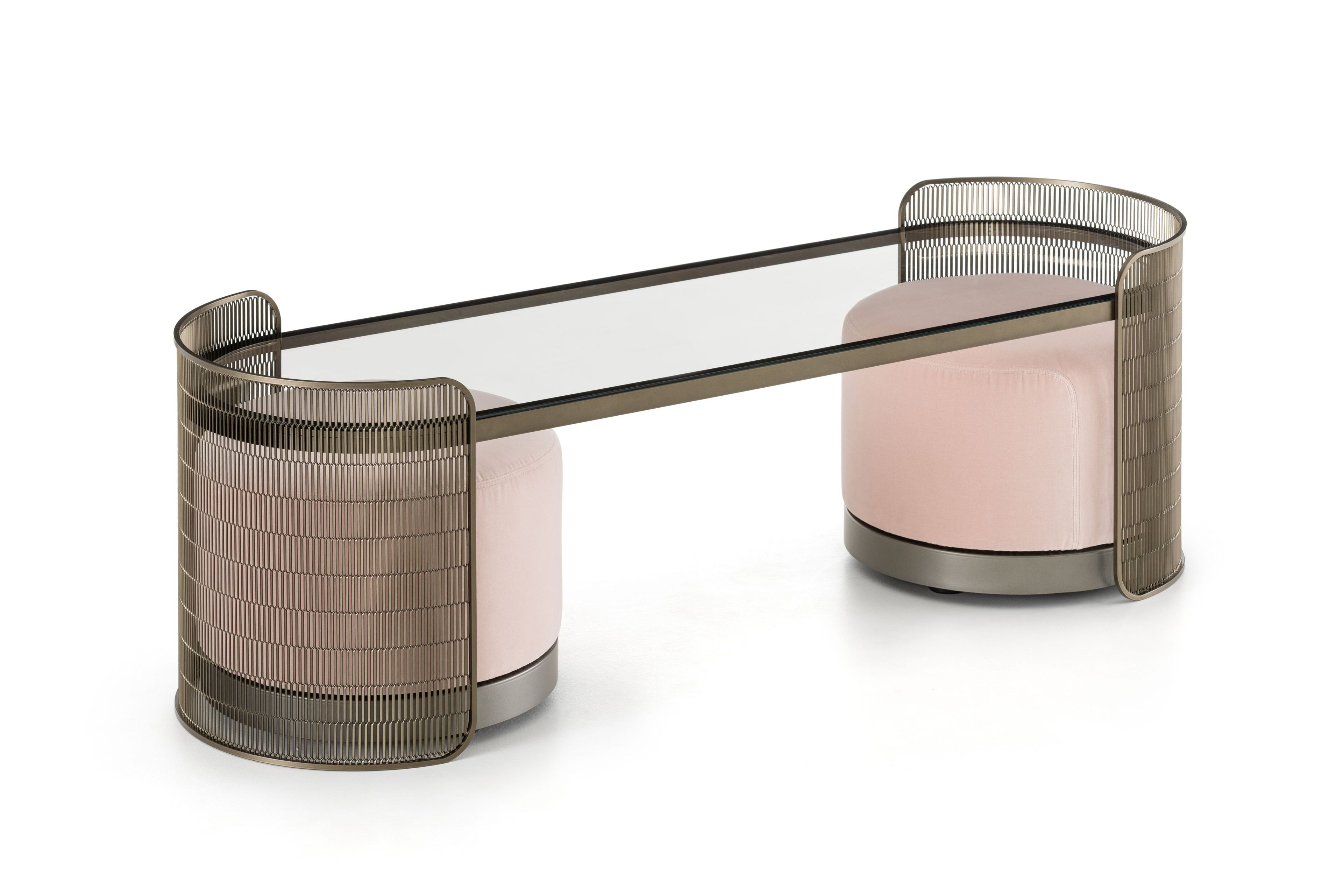 Низкая консоль с пуфом Natevo самогон ARCH-00049992 - Вид №1