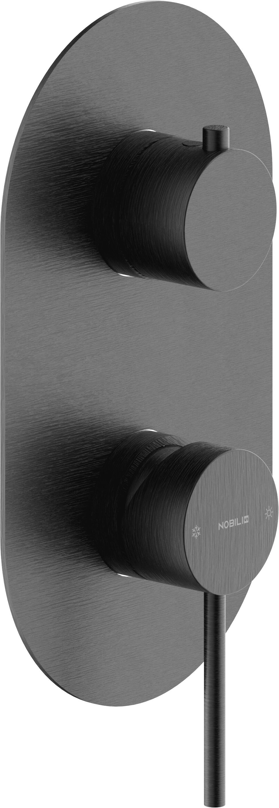 Однорычажный смеситель для душа с 2 отверстиями и пластиной Nobili Velis ARCH-00125742 - Вид №9