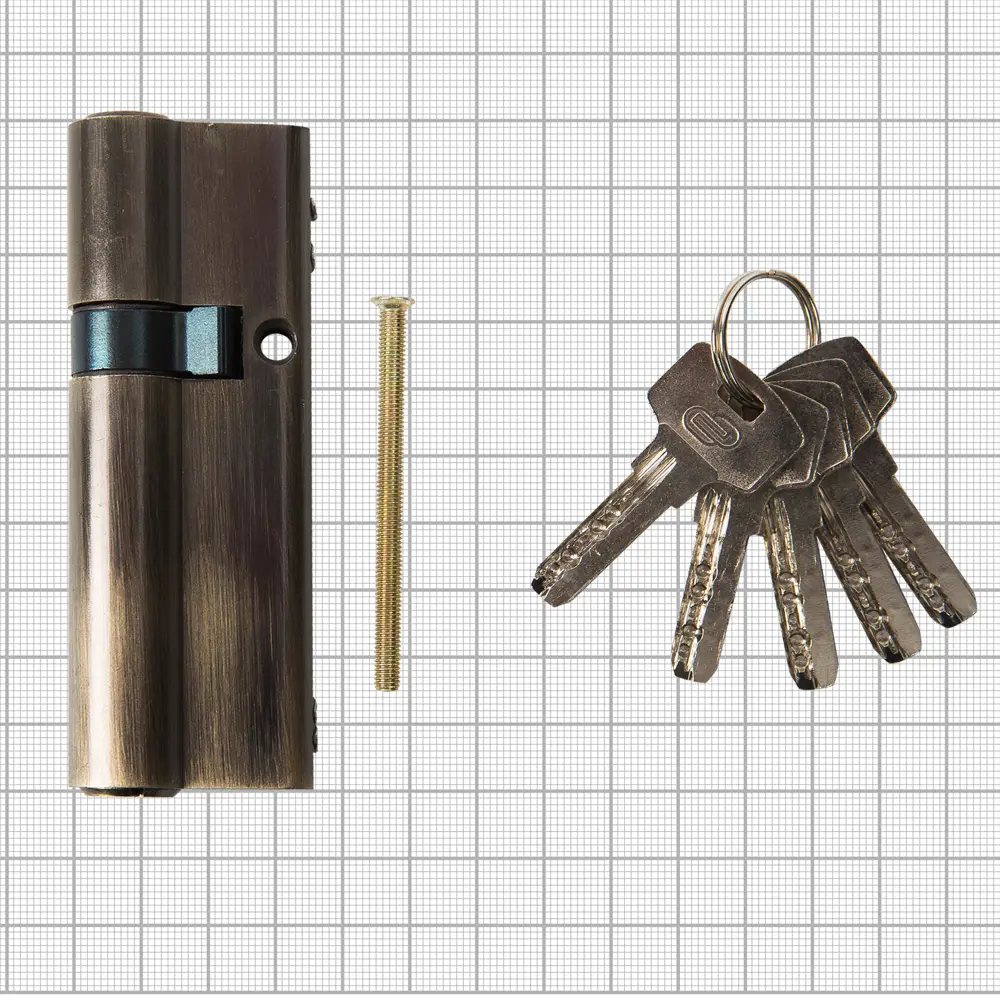 Цилиндр Standers ключ/ключ 30х60 бронза, TT-CAB3060AB STLM-2124915 - Вид №2