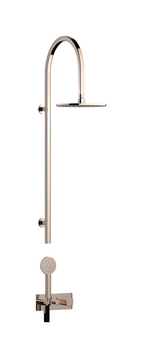 Душевая колонна в комплекте с душевым гарнитуром. WE ARE IB eo800rs_1 Rose Gold Elio