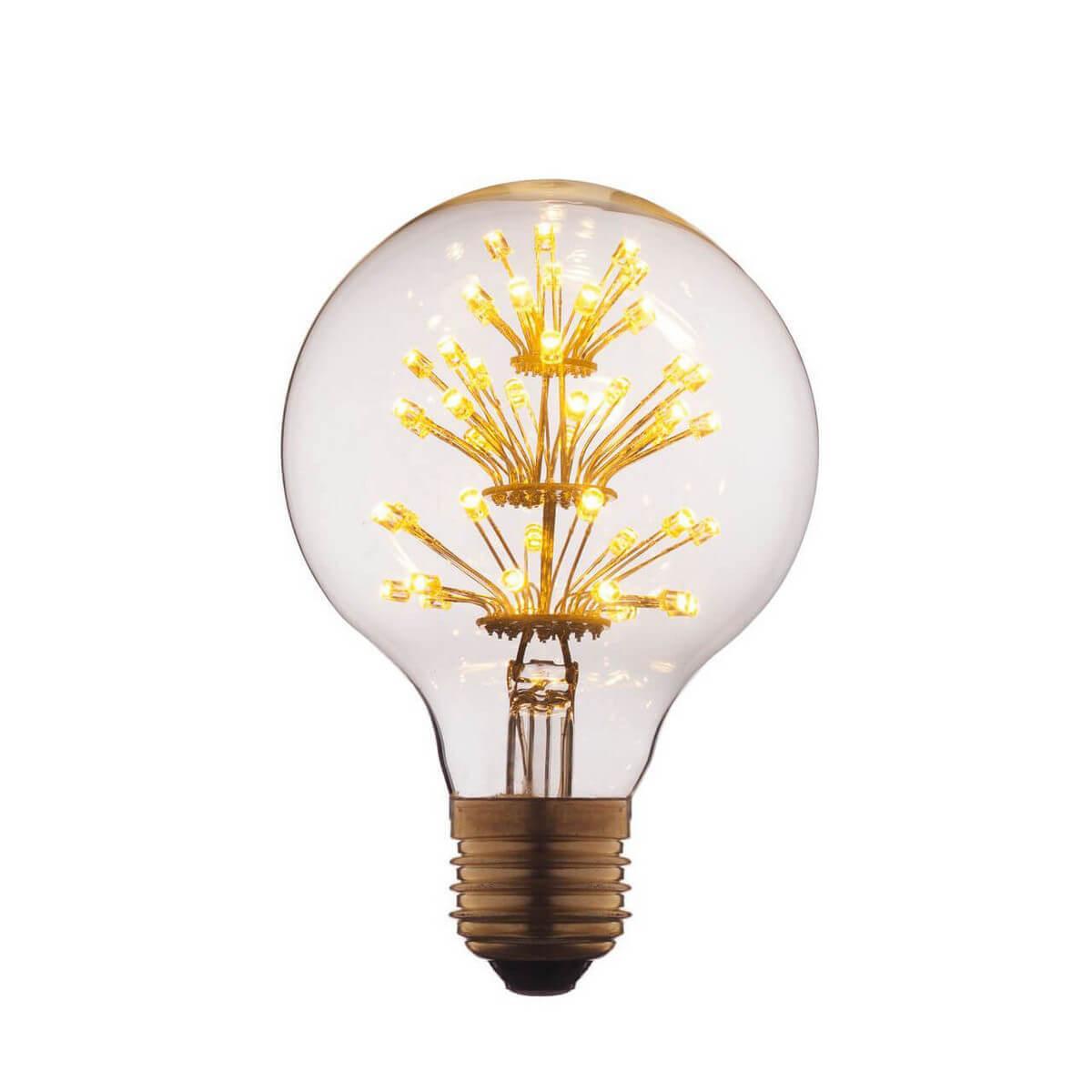 G8047LED Лампа светодиодная филаментная E27 3W прозрачная Loft IT Edison Bulb