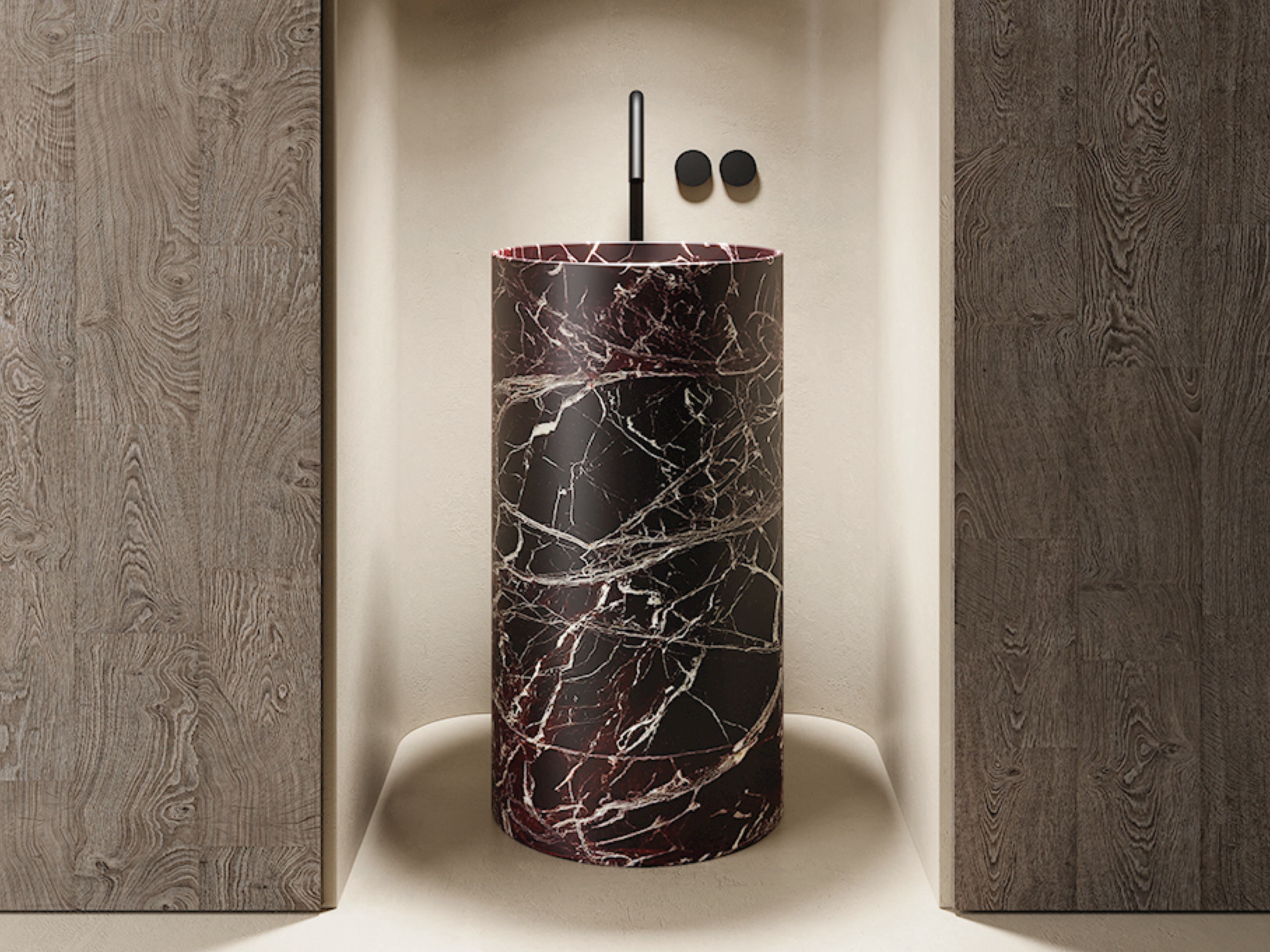 Мраморная круглая отдельно стоящая раковина Nic очевидный ARCH-00068885