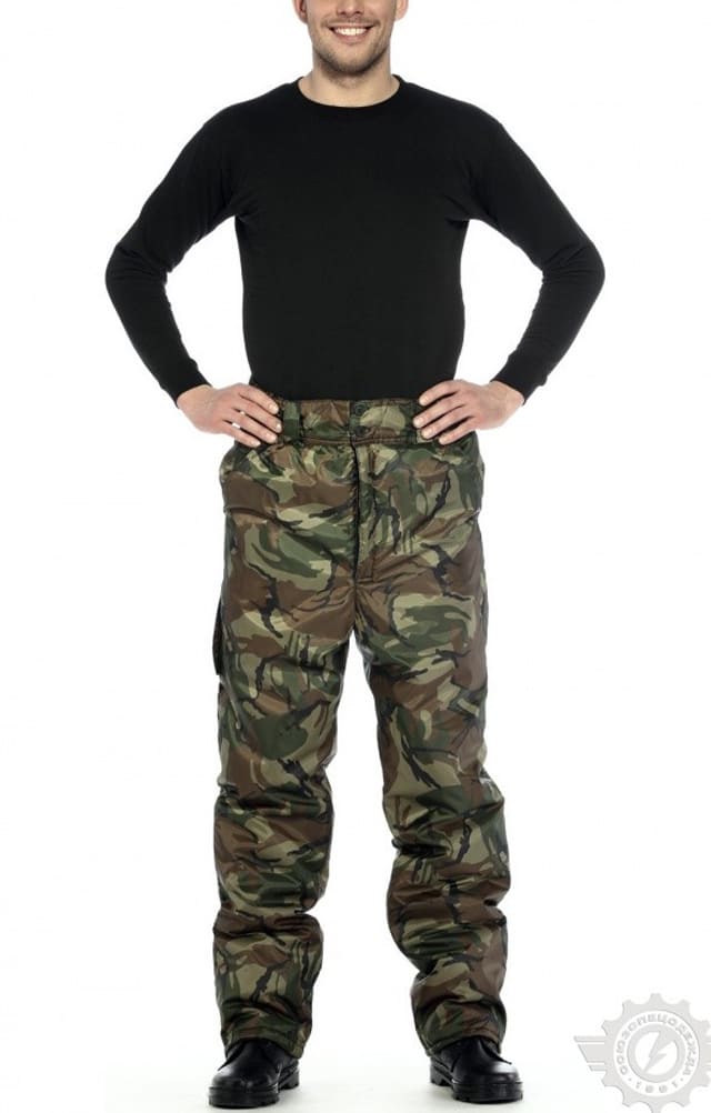 61435 Брюки камуфляжные непромокаемые зимние зеленые  Зимняя спецодежда  размер 52-54/170-176  - Вид №3