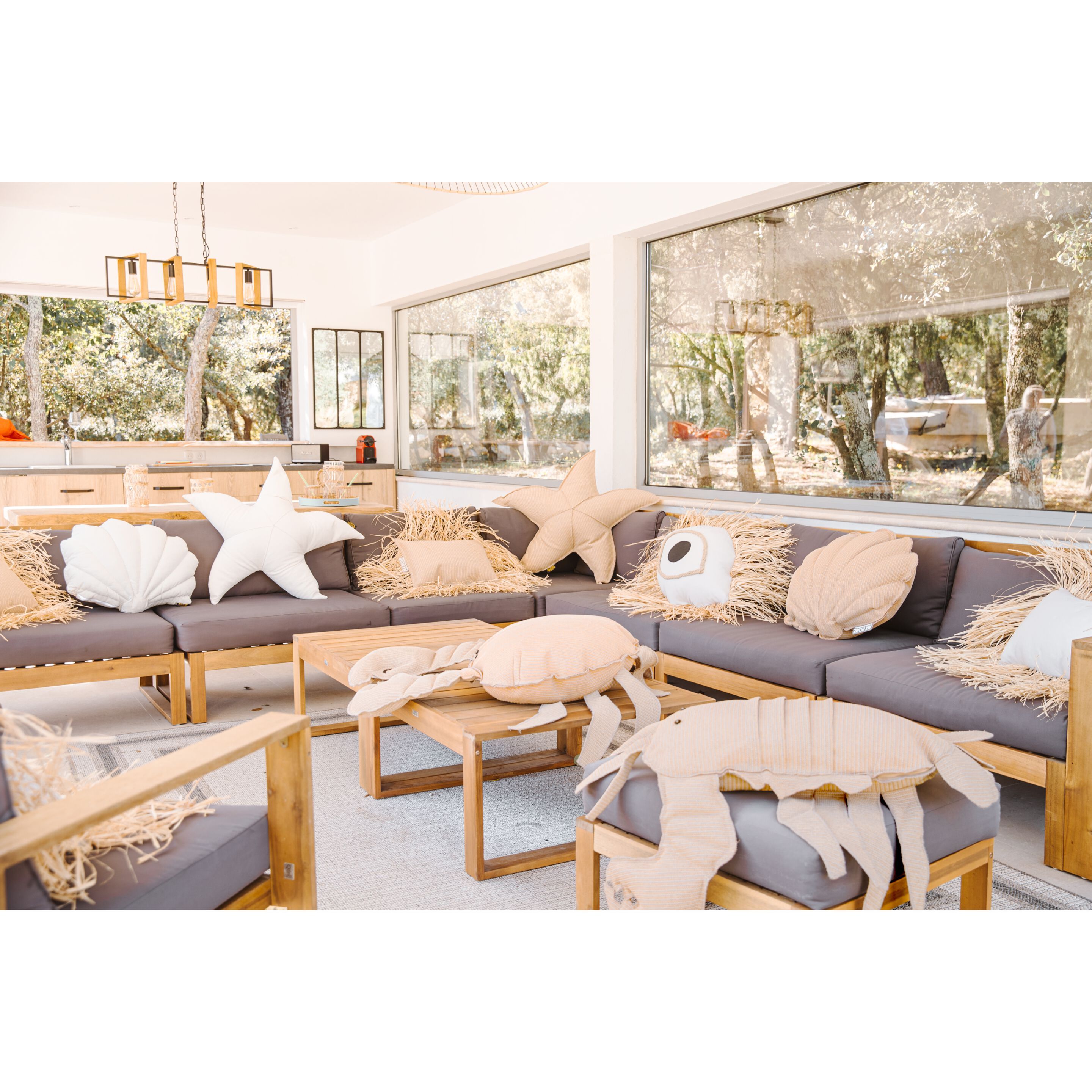 Напольная подушка ткани MX HOME Pampelonne ARCH-00030009 - Вид №4