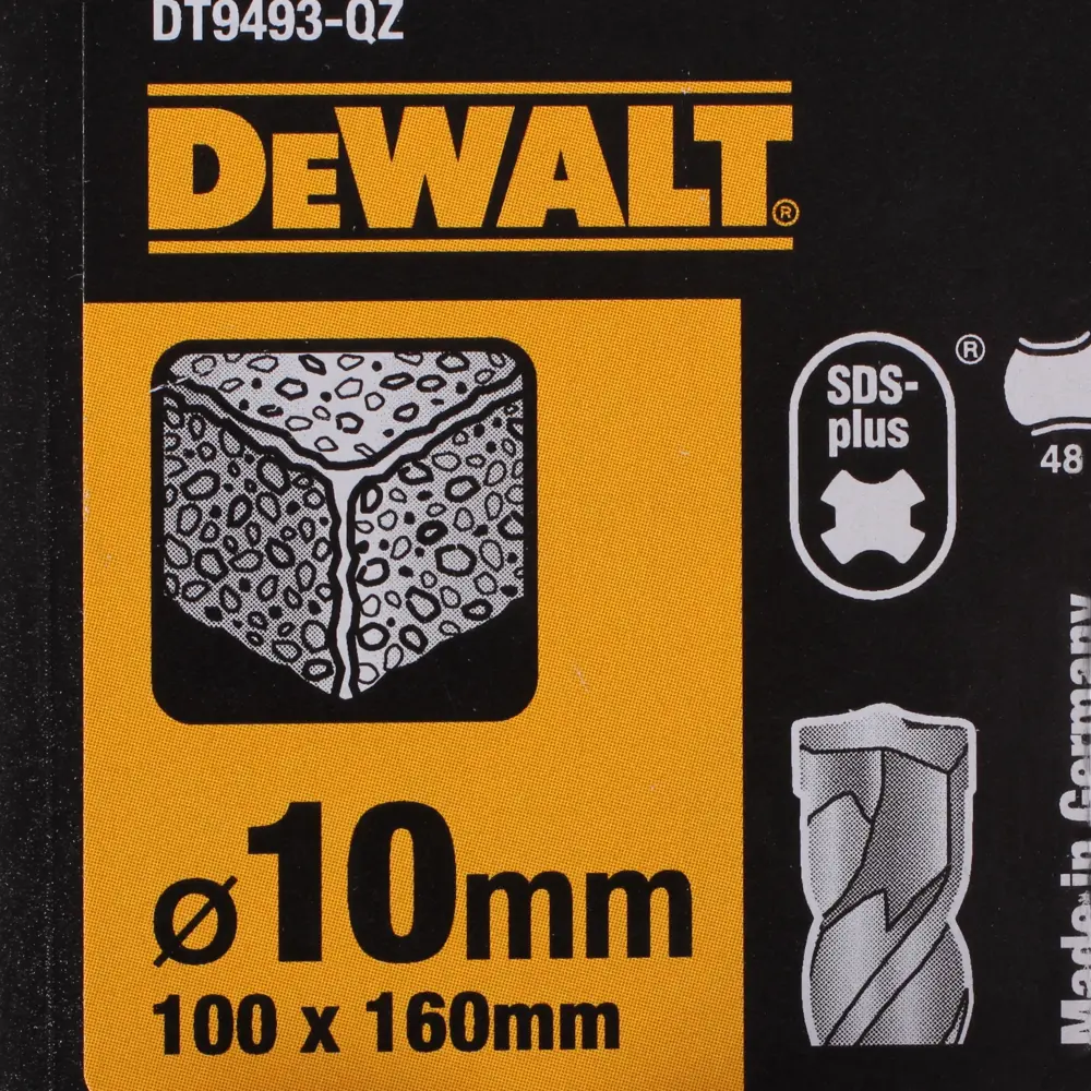 Бур по бетону SDS-plus 10х100х160 мм DeWalt DT9493 STLM-2028444 - Вид №3