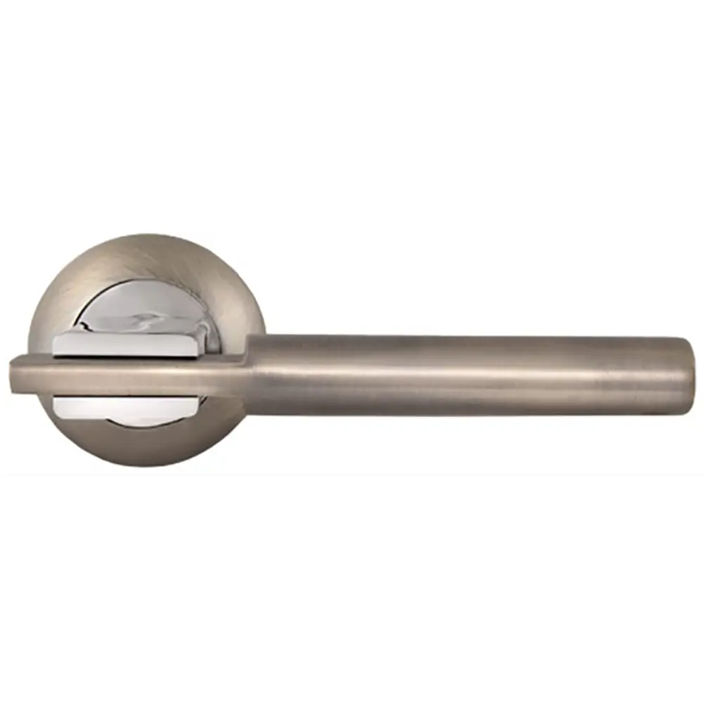 Ручки дверные на розетке Palladium A Rio, алюминий, цвет бронза/глянцевый хром STLM-2023809