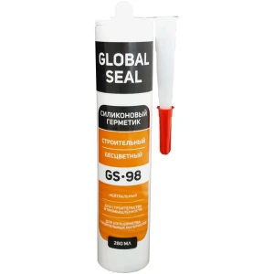 90697228 Герметик силиконовый нейтральный Global Seal GS-98 прозрачный 280 мл STLM-1510449