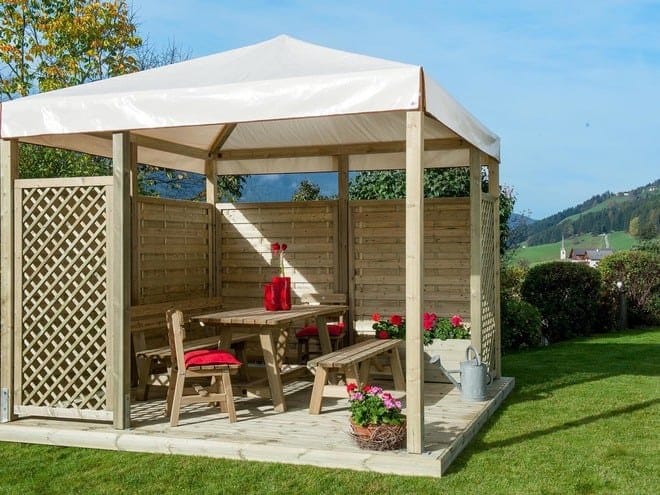 Садовая скамейка из сосны Pircher SIRMIONE ARCH-00062731 - Вид №3