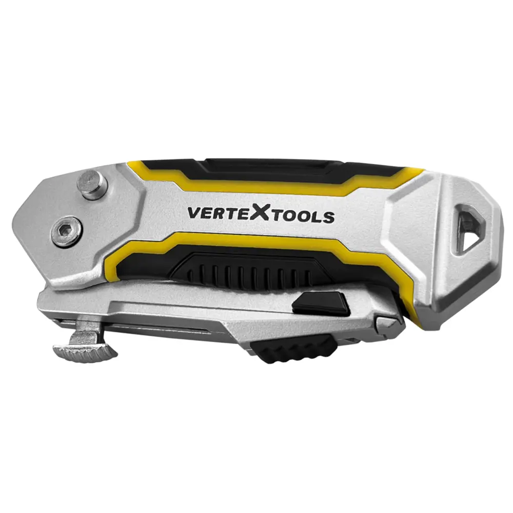 Нож строительный Vertextools 0044-18-29 металлический корпус трапециевидное лезвие 218 мм STLM-2163595 - Вид №2