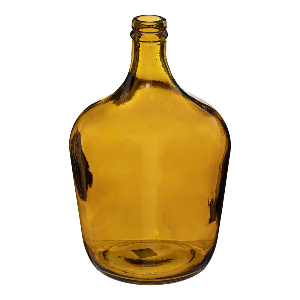 Ваза декоративная из переработанного стекла Demijohn цвет янтарный 30 см 189213 Atmosphera STLM-2078982