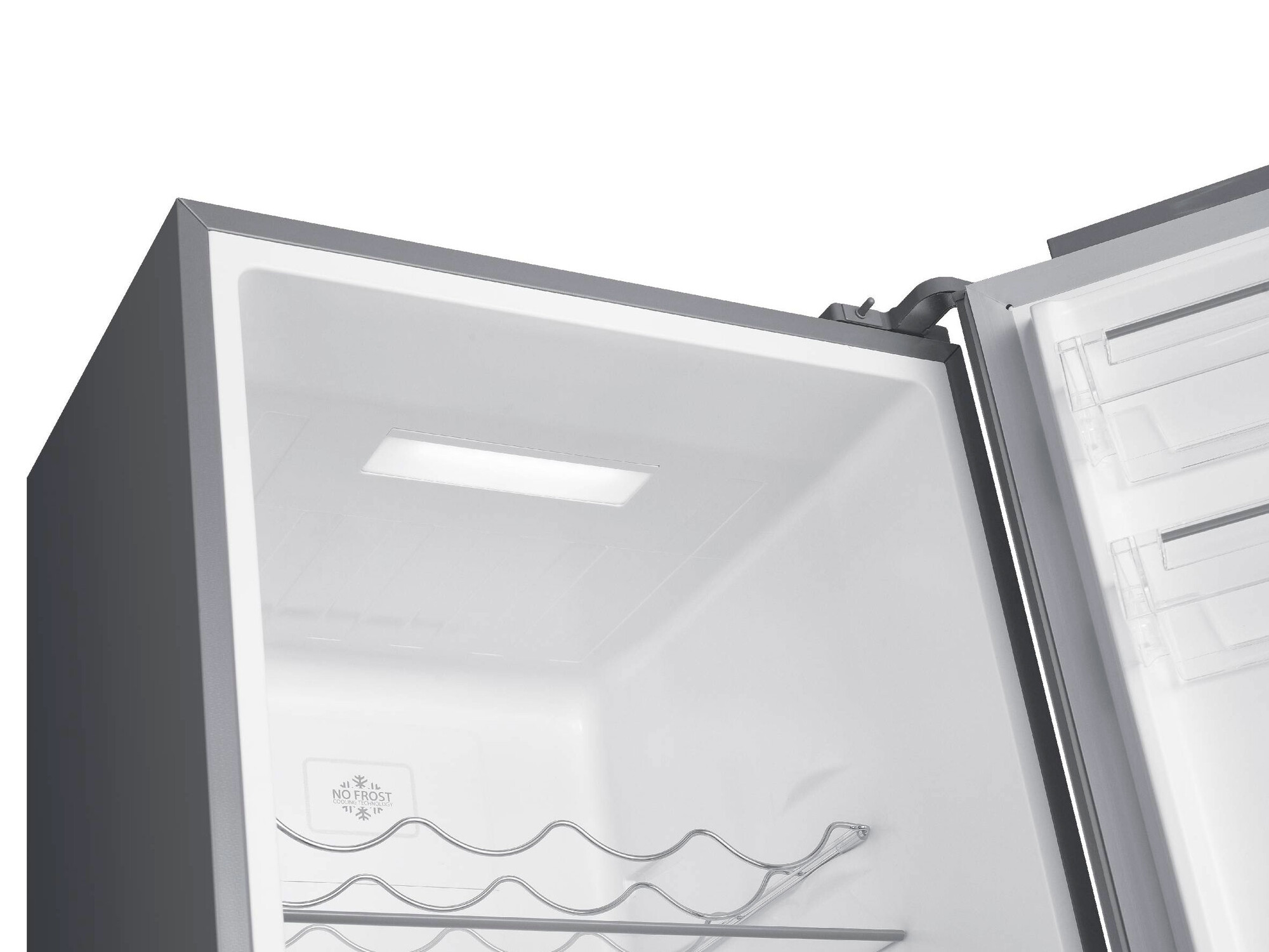9158176 Холодильник с морозильником   Korting KNFC 62980 X серебристый STDN-0085379 - Вид №9