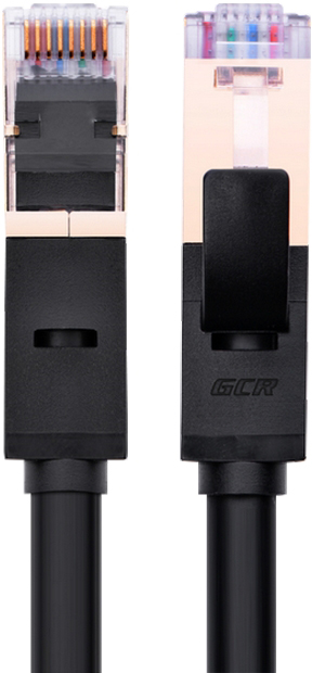 GCR-LNCG626-5.0m патч-корд prof прямой 5.0m, ftp медь кат.6, черный, позолоченные контакты и коннектор, 24 awg, deluxe , ethernet high speed 10 гбит/с, rj45, t568b Greenconnect Santreyd  - Вид №4