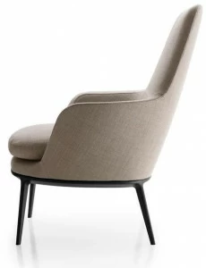 Maxalto Мягкое кресло из ткани с высокой спинкой Caratos