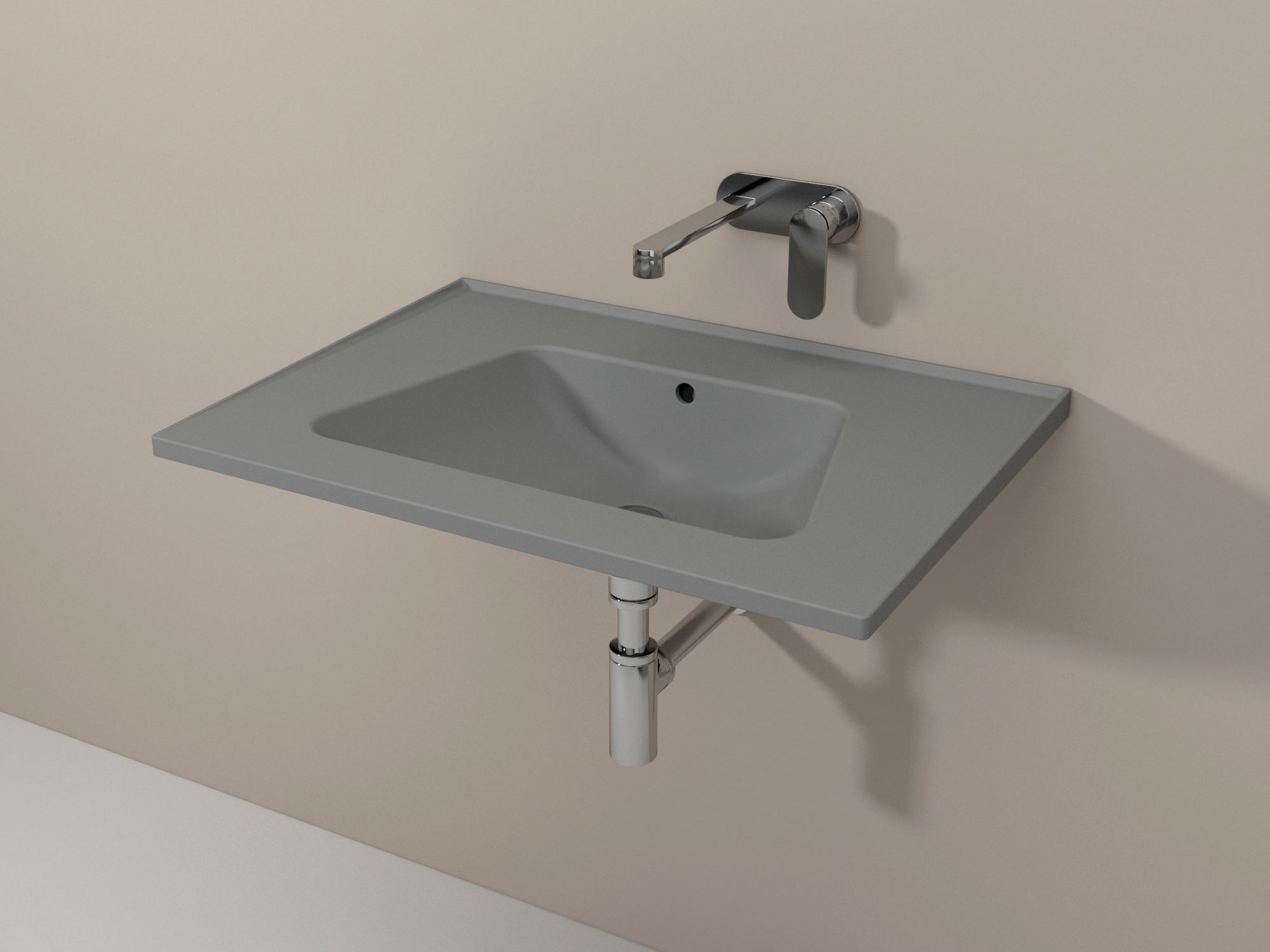 Керамическая прямоугольная подвесная раковина Ceramica Flaminia Bloom ARCH-00092888 - Вид №1