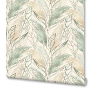 Обои флизелиновые Артекс Хлоя зеленые 1.06 м 10708-03