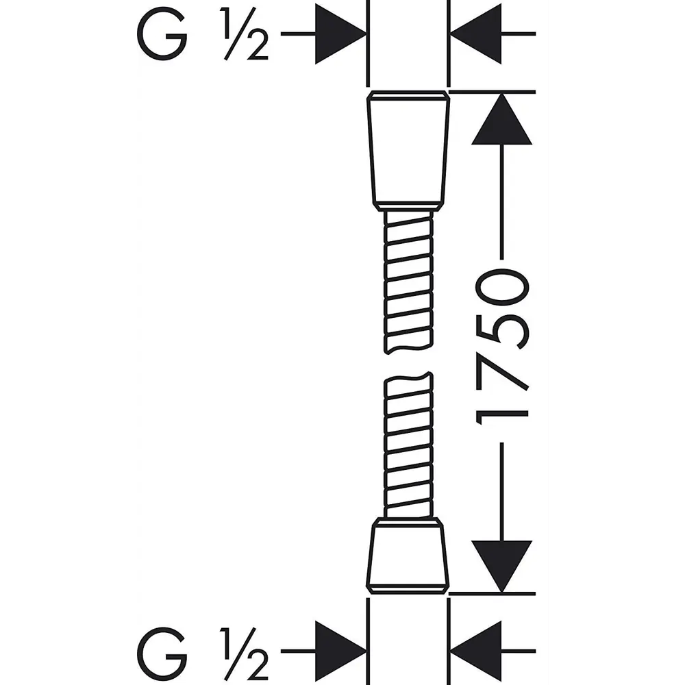 Шланг для душа Hansgrohe Comfortflex 1.75 м ПВХ цвет хром STLM-2047951 - Вид №6